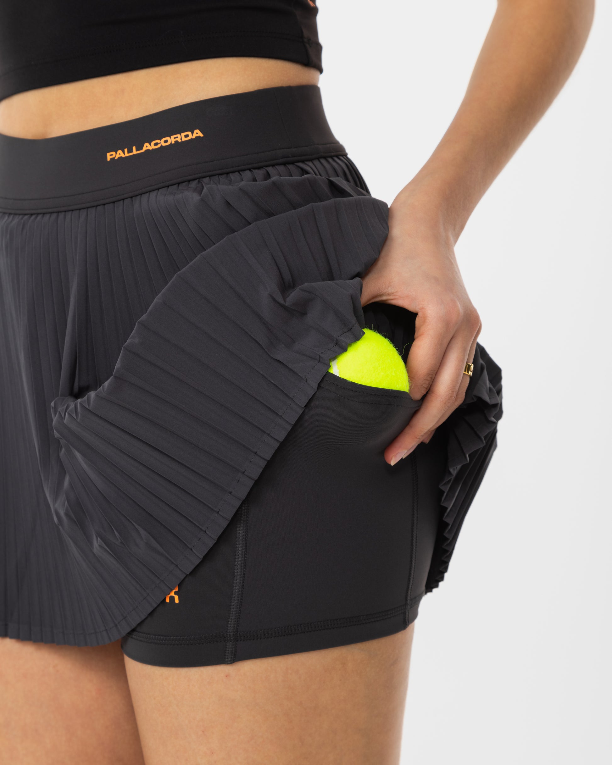 Women's 2-in-1 Court Skort Grey - Pocket Detail