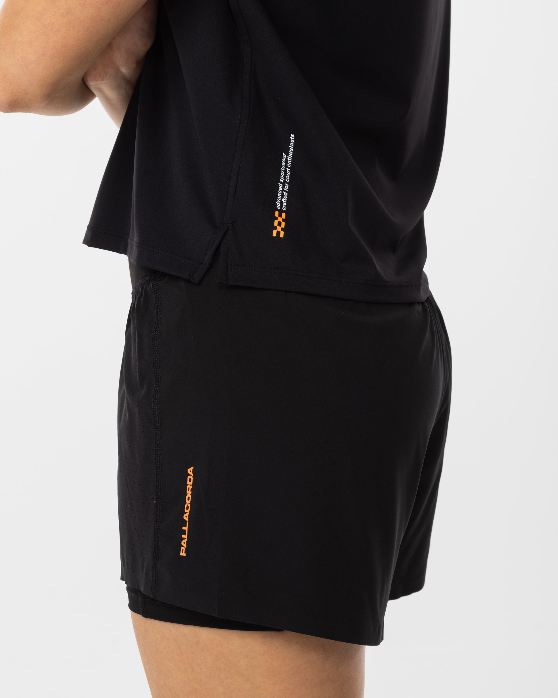 Women's Boxy Fit Court T-Shirt Black - Side View