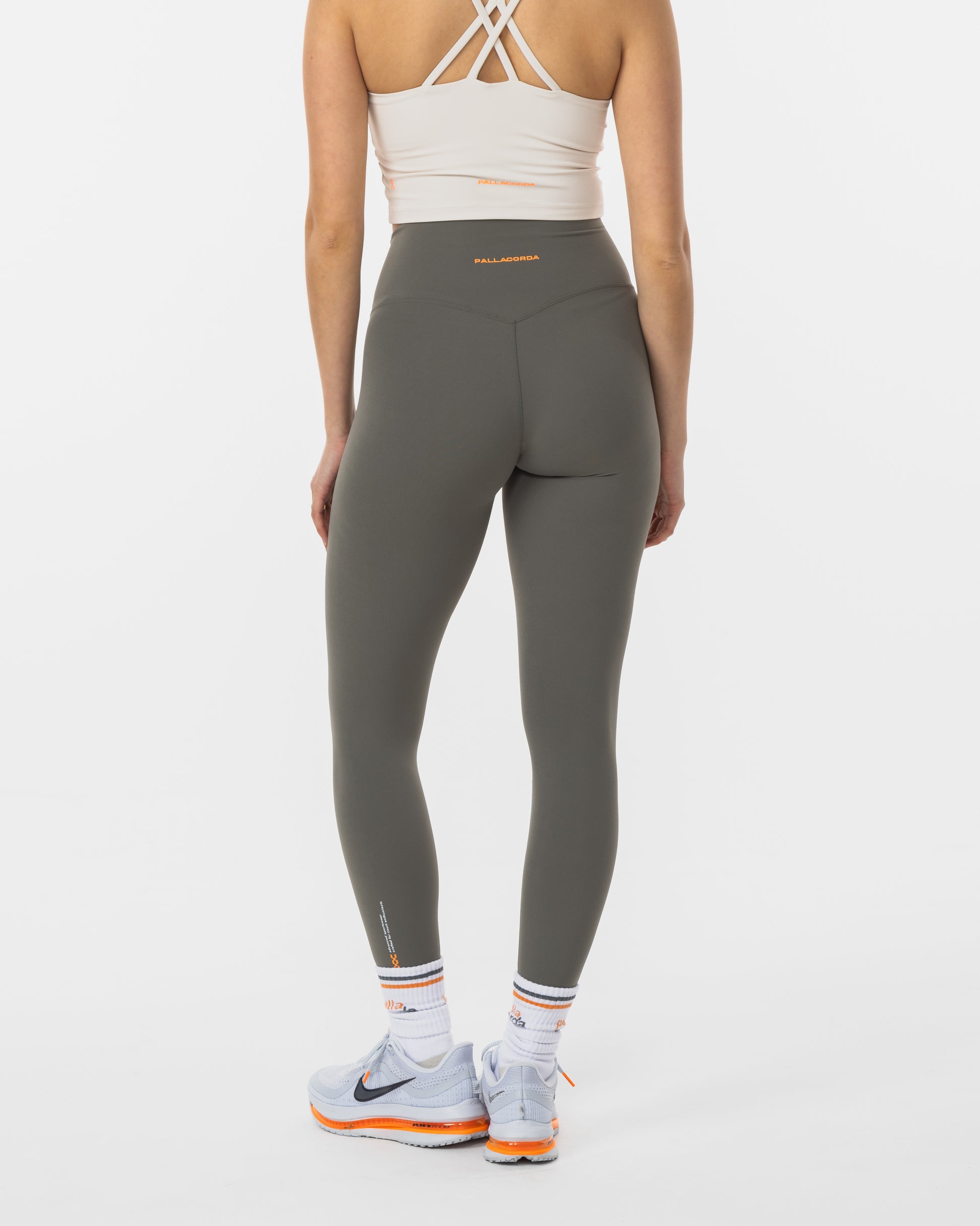 Women's Court Leggings Green - Back View