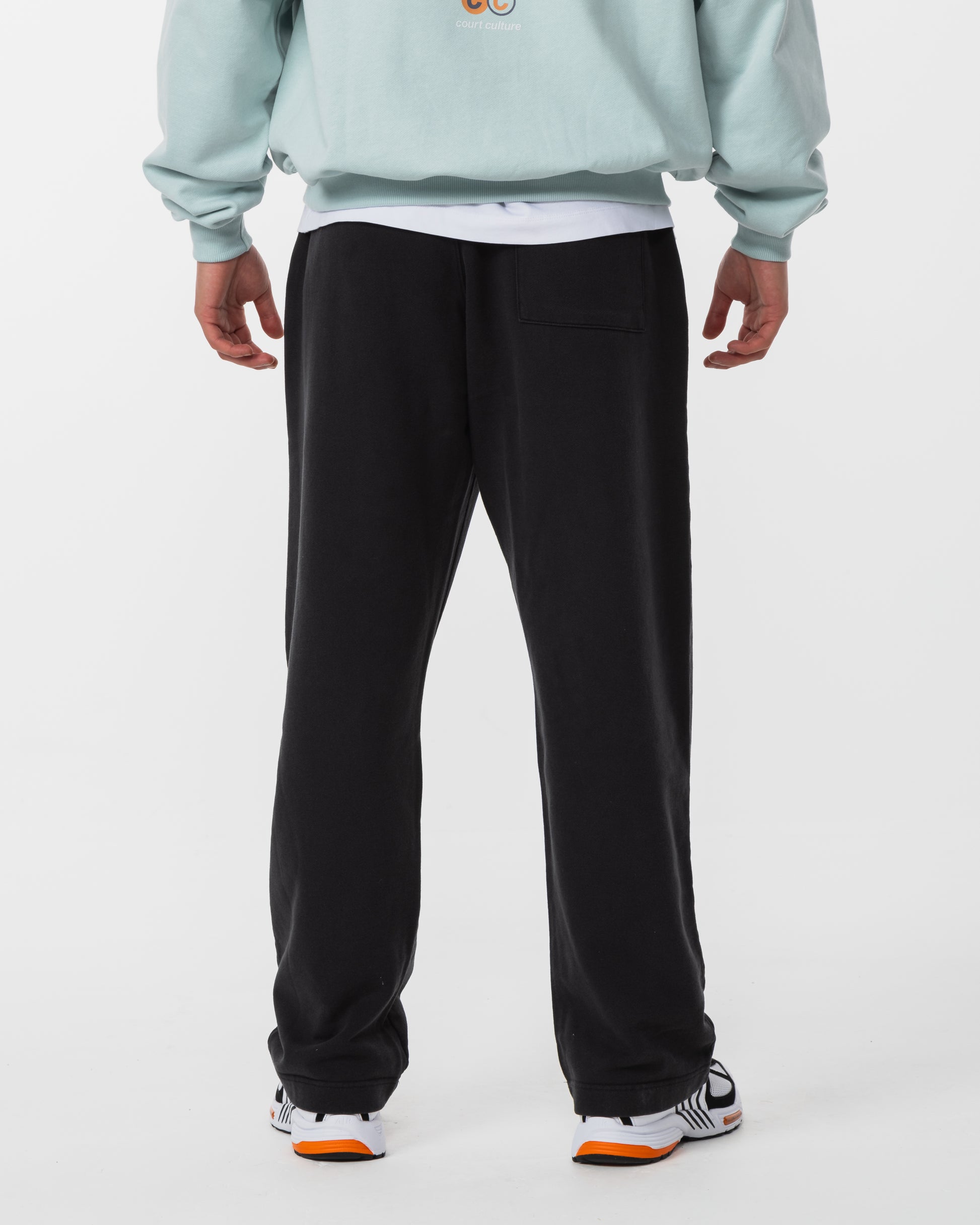 Men's Court Culture Sweatpants Black - Back View