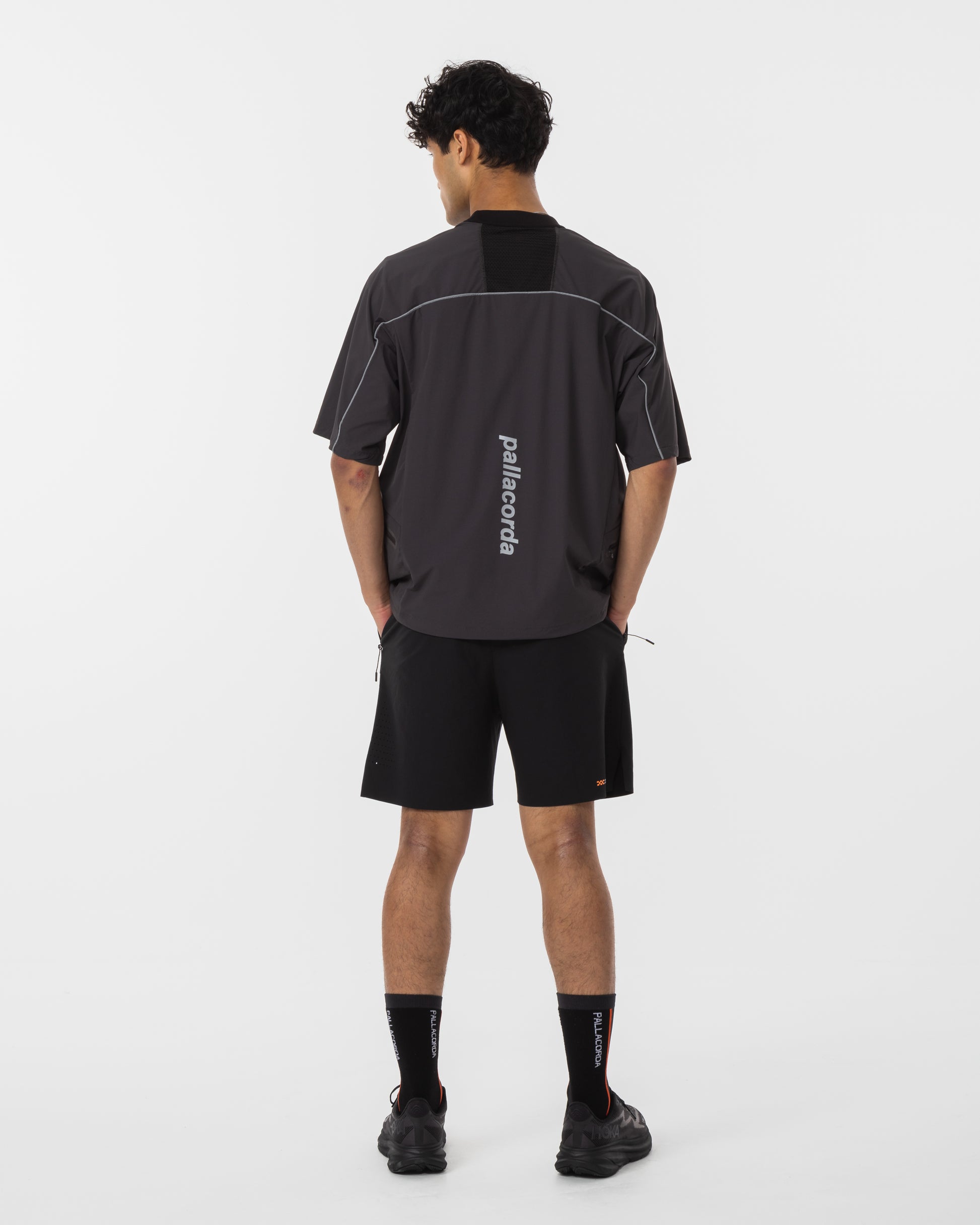 Men's Drill Shell Top Black - Back View