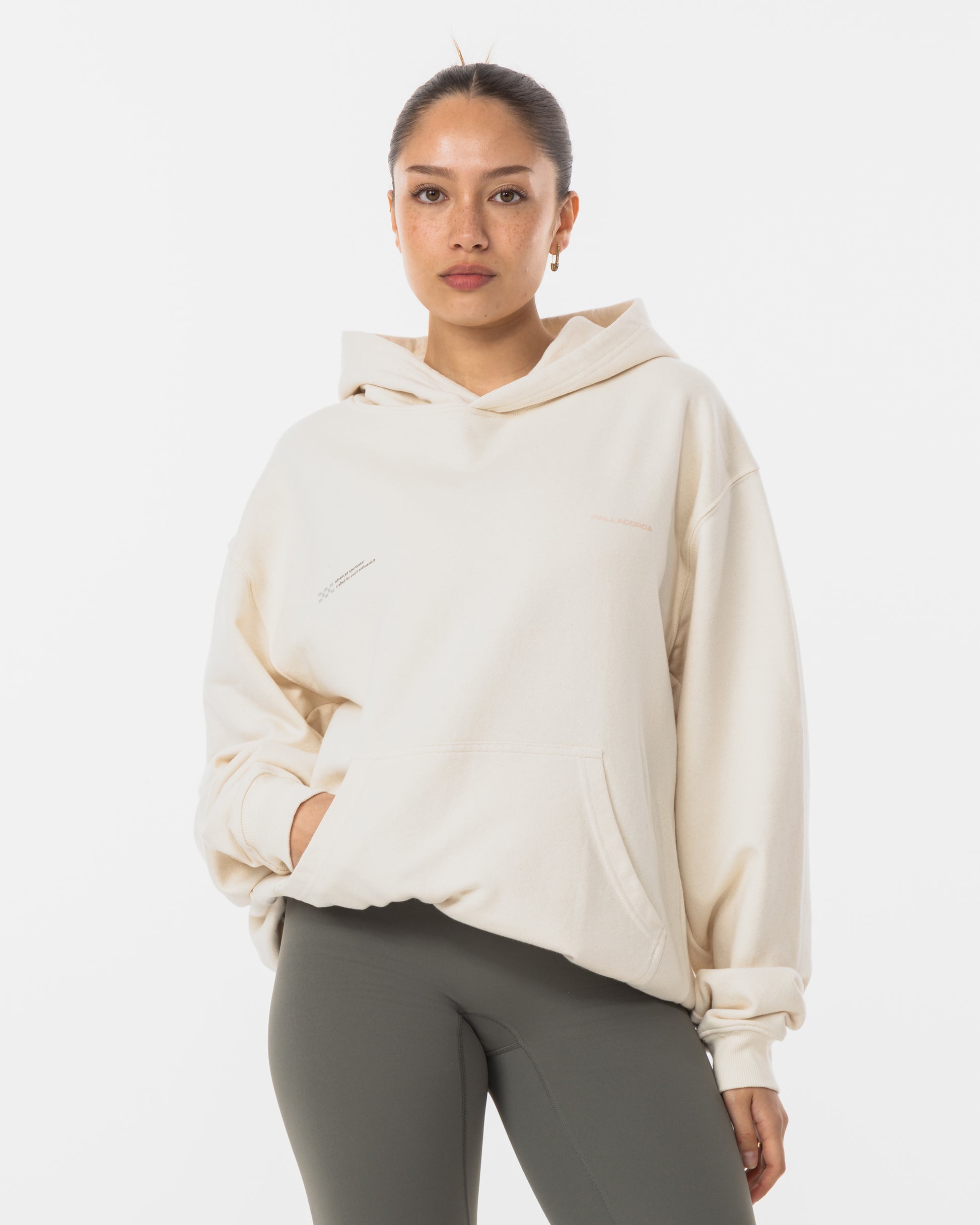 Women's House Issue Oversized Hoodie Stone - Front View