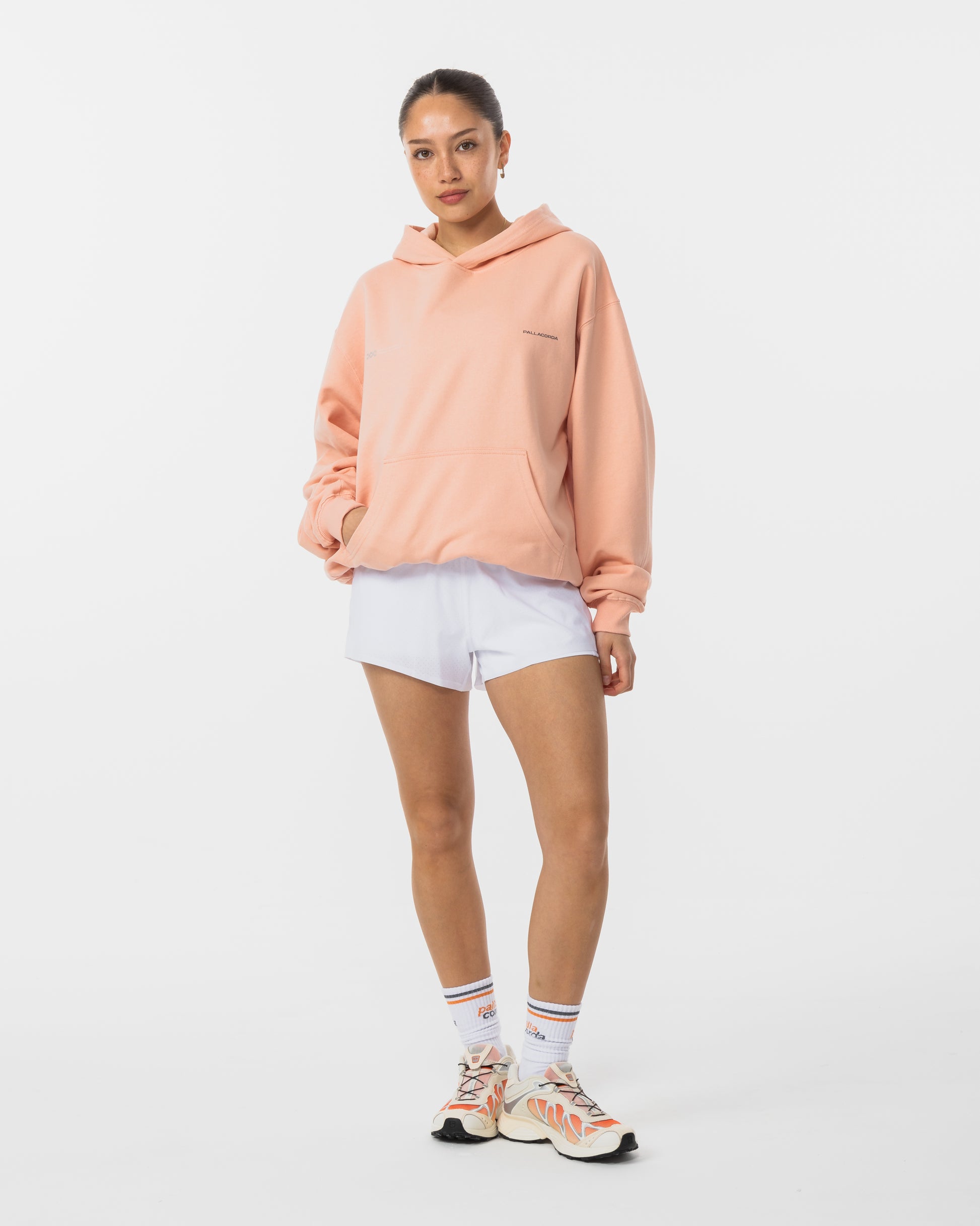 Women's Oversized Hoodie in Pink - Full Outfit