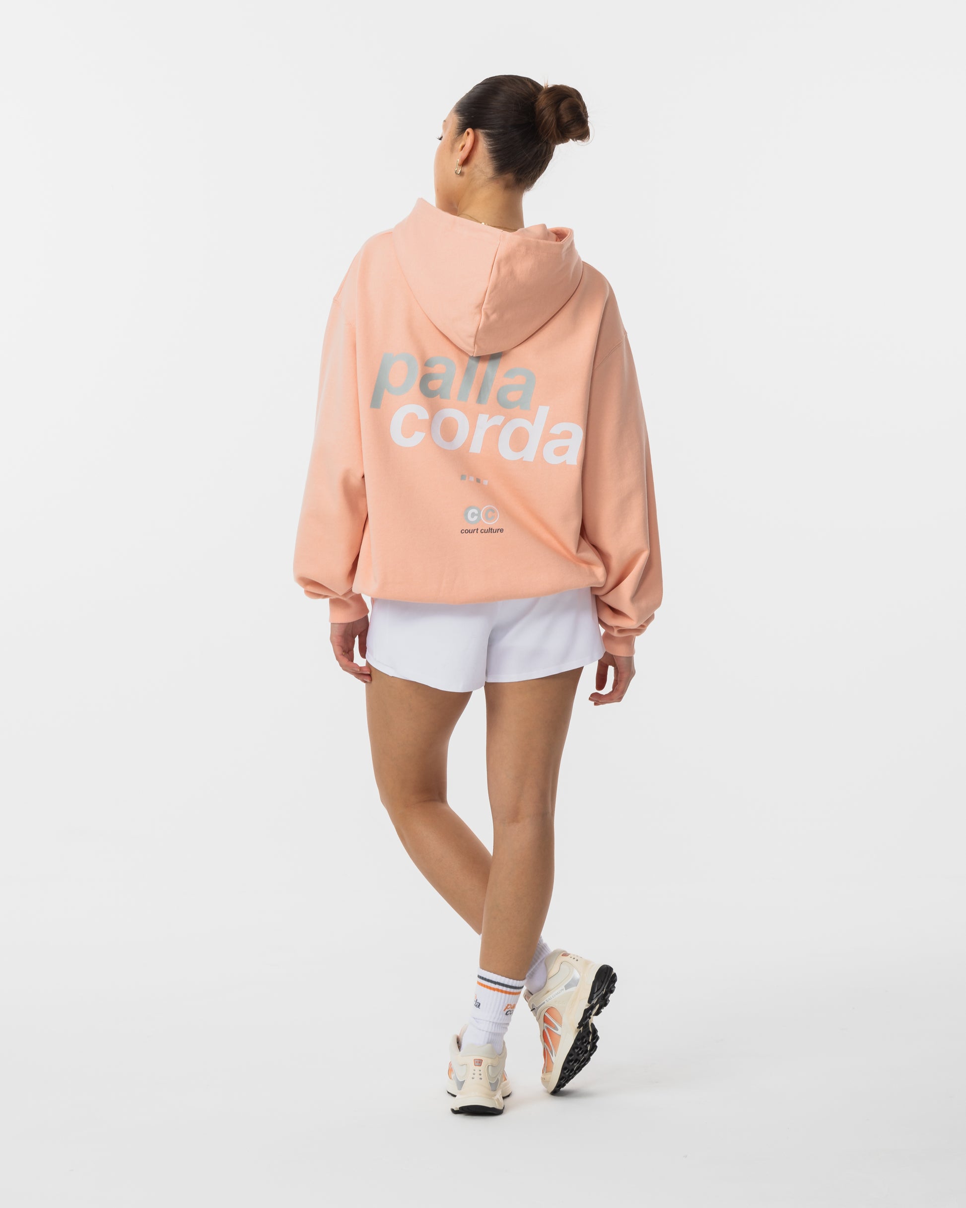 Women's Oversized Hoodie in Pink - Back View