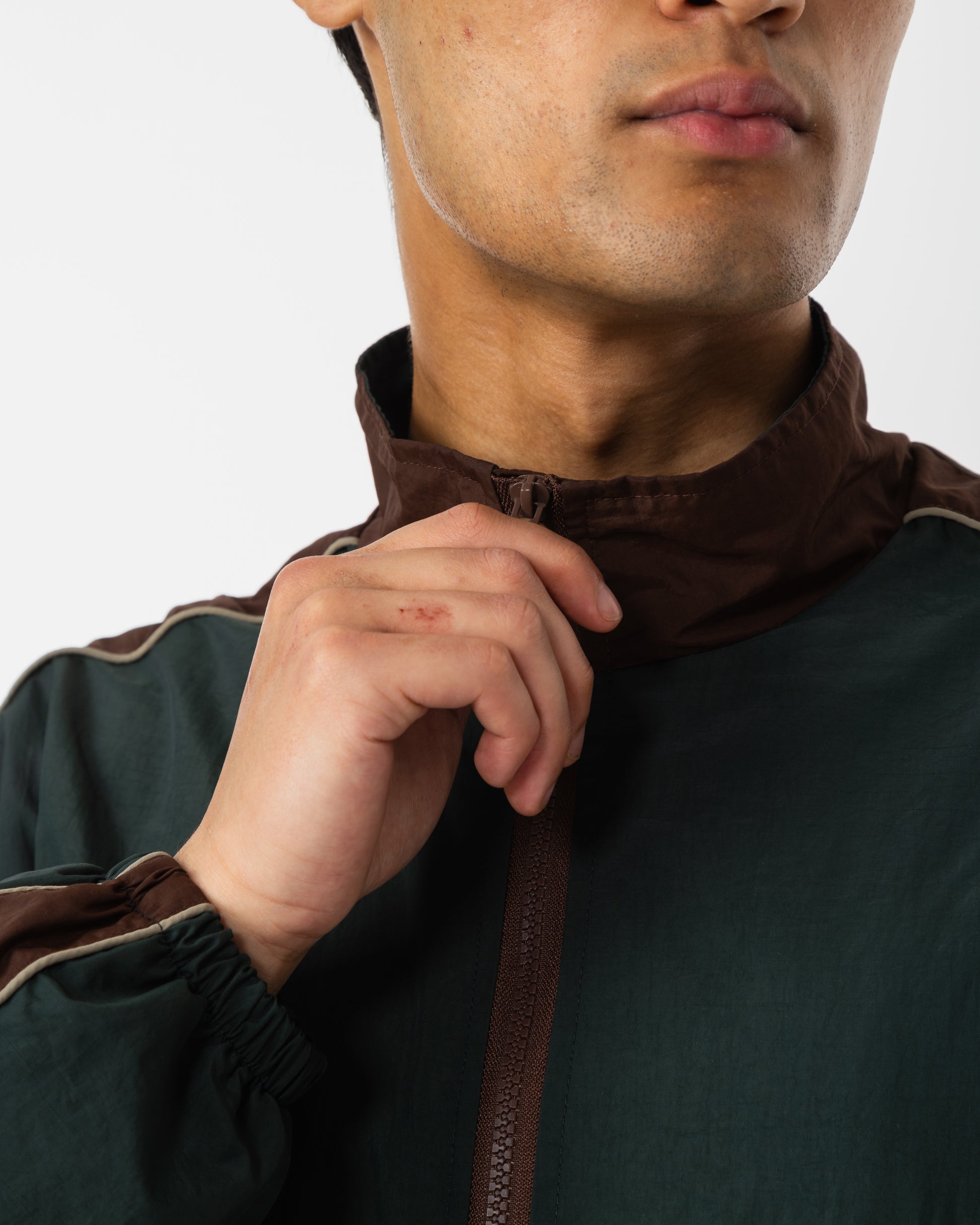 Men's Retrograde Full Zip Track Jacket Multi - Zip Detail
