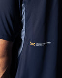 Pallacorda Mens Essential Performance T-Shirt in Navy Back View