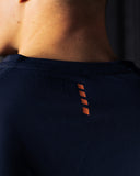 Pallacorda Mens Essential Performance T-Shirt in Navy Detail View