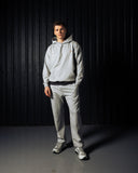 Pallacorda Men's Oversized Hoodie in Grey Full View