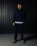 Pallacorda Men's Padel Oversized Hoodie in Navy Outfit View