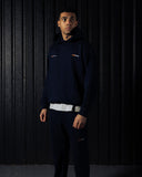Pallacorda Men's Padel Oversized Hoodie in Navy Front View