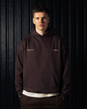 Pallacorda Men's Oversized Hoodie in Earth Front View