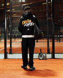 Pallacorda Men's Padel Oversized Hoodie in Black Lifestyle Outfit View