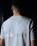 Pallacorda Men's Padel Motion Performance T-Shirt in Grey Back View