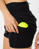 2 - in - 1 Court Shorts - Black - Pallacorda