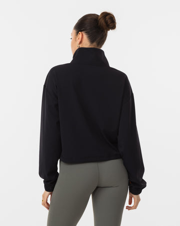 Cropped Half Zip Top