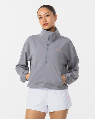 Cropped Half Zip Top