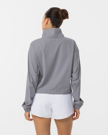 Cropped Half Zip Top