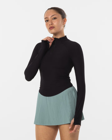 Performance Rib Quarter Zip Top