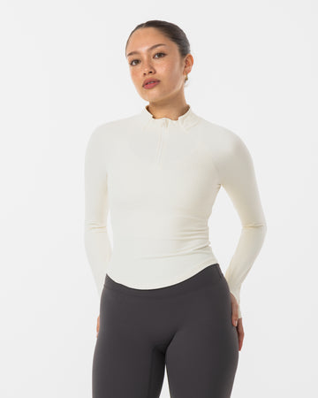 Performance Rib Quarter Zip Top