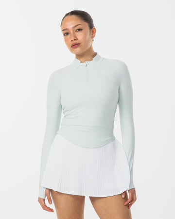 Performance Rib Quarter Zip Top