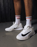 Court Crew Socks - White - Pallacorda