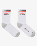 Court Crew Socks - White - Pallacorda