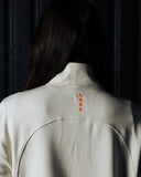 Court Half Zip Top - Ivory - Pallacorda