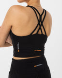 Cross Back Sports Bra - Black - Pallacorda