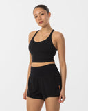 Cross Back Sports Bra - Black - Pallacorda