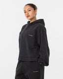 House Issue Cropped Hoodie - Black - Pallacorda