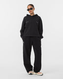 House Issue Cropped Hoodie - Black - Pallacorda