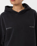 House Issue Cropped Hoodie - Black - Pallacorda