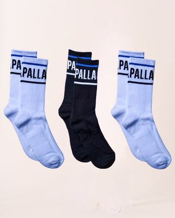 Gepolsterte Crew-Socken, gemischt im 3er-Pack