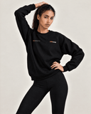 Oversized Logo Sweatshirt - Black - Pallacorda
