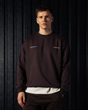 Pallacorda Men's Oversized Sweat Top in Earth Front View