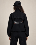 Waffle Knit Full Zip Jacket - Black