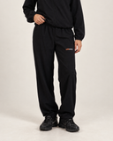 Waffle Knit Track Pants - Black