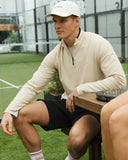 Performance Quarter Zip Top - Beige - Pallacorda