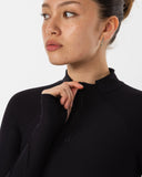 Performance Quarter Zip Top - Black - Pallacorda