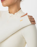 Performance Quarter Zip Top - Ecru - Pallacorda