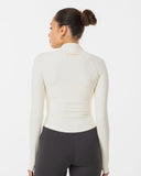 Performance Quarter Zip Top - Ecru - Pallacorda