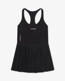 Pleated Match Dress - Black - Pallacorda