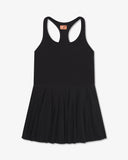 Pleated Match Dress - Black - Pallacorda