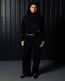 Straight Leg Sweatpants - Black - Pallacorda