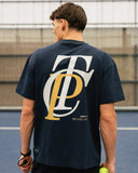 TPC x Pallacorda Lockup T-Shirt - Navy - Pallacorda