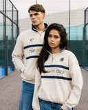 TPC x Pallacorda Varsity Quarter Zip - Beige - Pallacorda