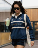 TPC x Pallacorda Varsity Quarter Zip - Navy - Pallacorda